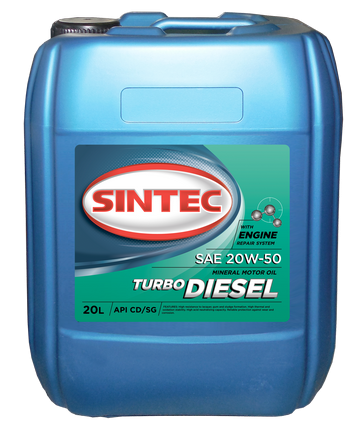 Масло мотор. 20W50 SINTEC Turbo Diesel  API CD (20л)