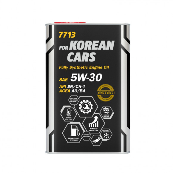 Масло синт. MANNOL 7713 O.E.M. for Korean cars 5W30 SN (1л.) 1*20шт.