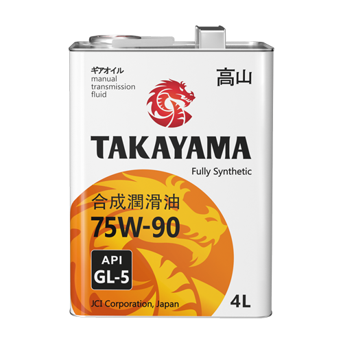Масло трансмиссионное синт. TAKAYAMA Transmission SAE 75W90 API GL-5 4л (4*4шт)