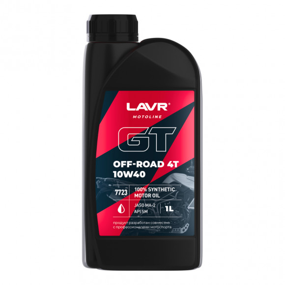 Ln7723 Масло мотор. 4T LAVR MOTOGT OFF ROAD, (1 л) 1*16шт Ln7723 Масло мотор. 4T LAVR MOTOGT OFF ROAD, (1 л) 1*16шт