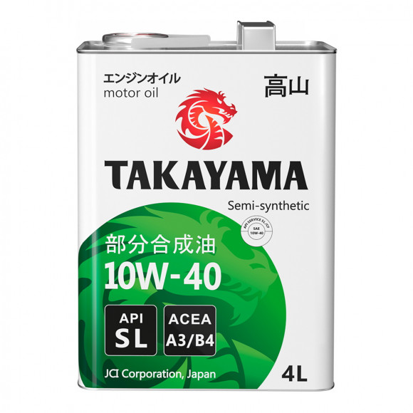Масло моторное TAKAYAMA Safetec 10W40 API SL A3/B4 4л (1*4шт) NEW