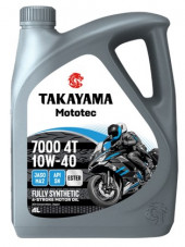 Масло мотор. 4T 10W-40 TAKAYAMA Mototec 7000 SN JASO MA-2 (4л) 1*4шт Масло мотор. 4T 10W-40 TAKAYAMA Mototec 7000 SN JASO MA-2 (4л) 1*4шт