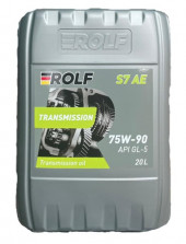 Масло трансм. ROLF Transmission S7 AE SAE 75W90 API GL-5  20л пластик Масло трансм. ROLF Transmission S7 AE SAE 75W90 API GL-5  20л пластик