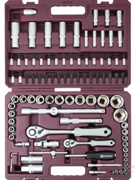 Набор инструмента Thorvik универсальный 1/4", 1/2"DR, 94 предмета