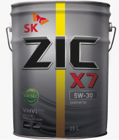 Масло мотор.  5W30 ZIC X7 Diesel SL/CF A3/B4 20 л. металл