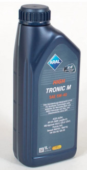 Масло мотор.  5W40 Aral High Tronic M SP A3/B4 пластик (1 л.) 1*12 шт.